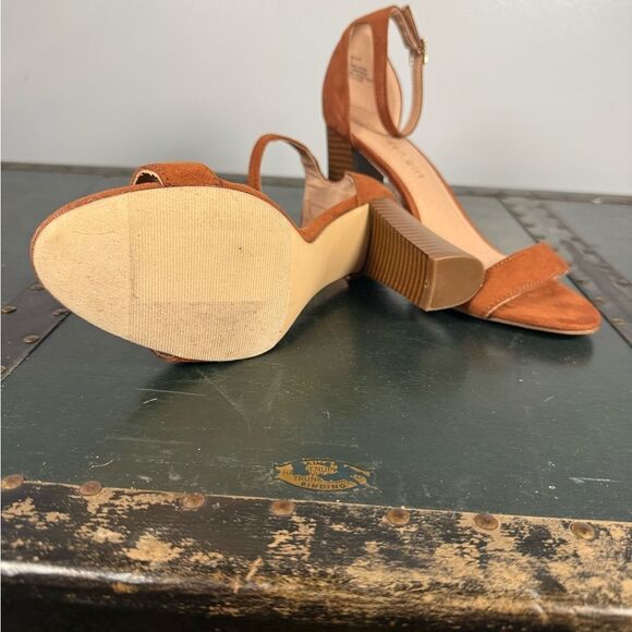 Madden Girl Bella-S Pumpkin Brown Block Heels Strappy sandals size 7.5 - Picture 4 of 7